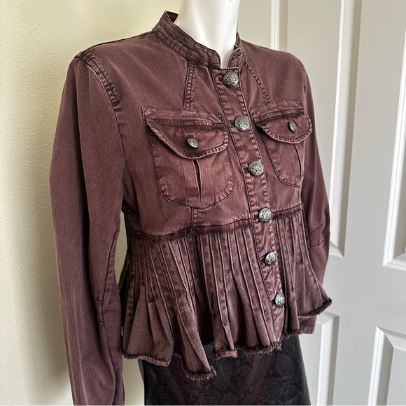 Free People Mauve Jean Jacket - Picture 2 of 6
